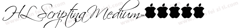 HL Scriptina Medium字体转换